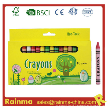 Crayon Jumbo 18PCS não tóxico na caixa de papel